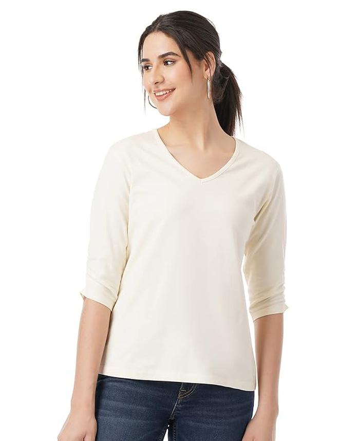 fyltr Women's Soft Cotton Blend Knitted Top | Tops for Women | Tops for Women Western - Image 1